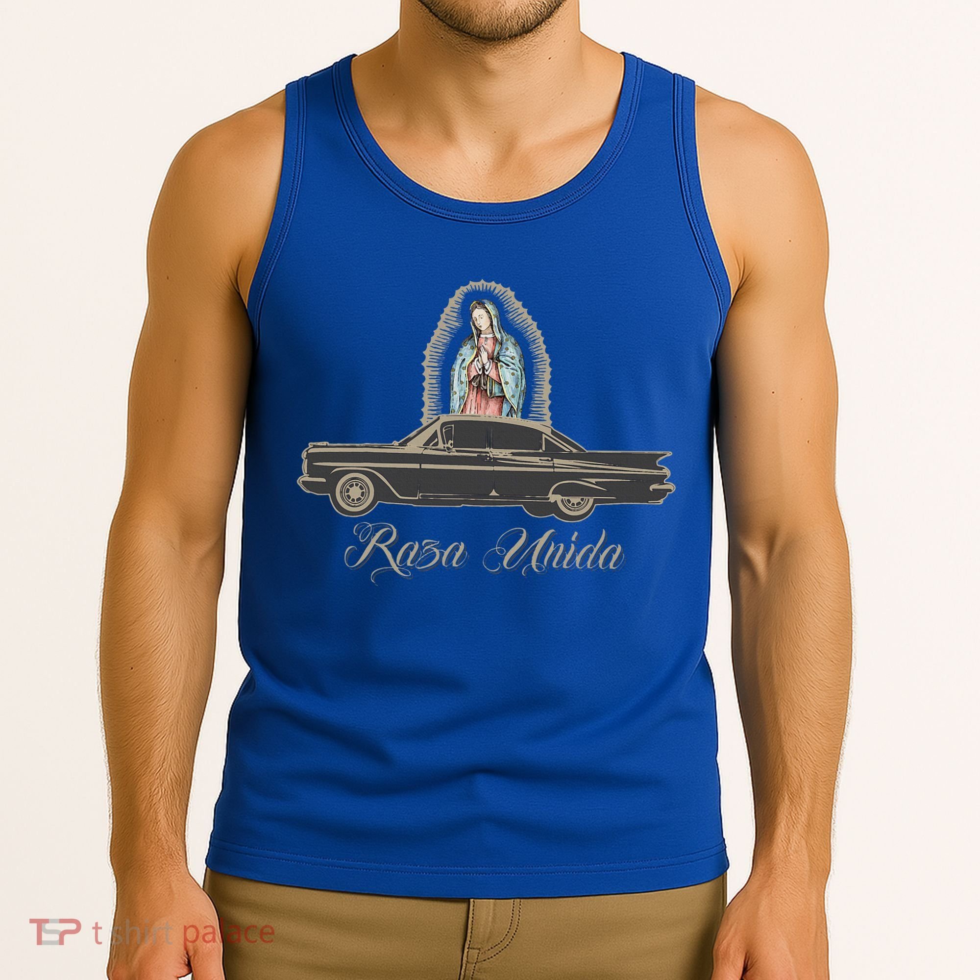 Raza Unida Chicano Low Rider Mexican Hombre Tank Top
