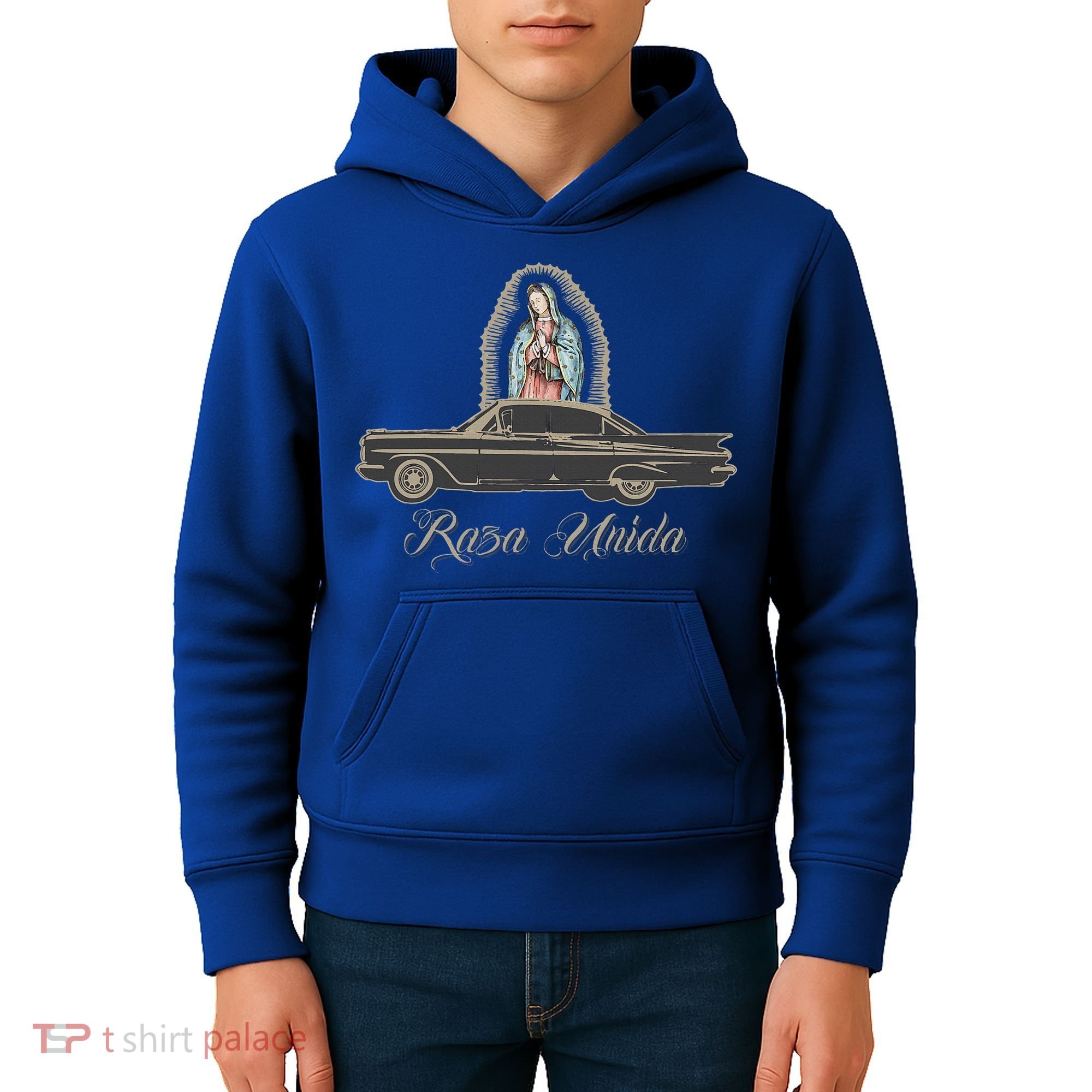 Raza Unida Chicano Low Rider Mexican Hombre Kids Hoodie