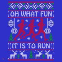 Running Ugly Christmas Oh What Fun It Is To Run Funny Ugly Gift Baby Bodysuit thumb 2