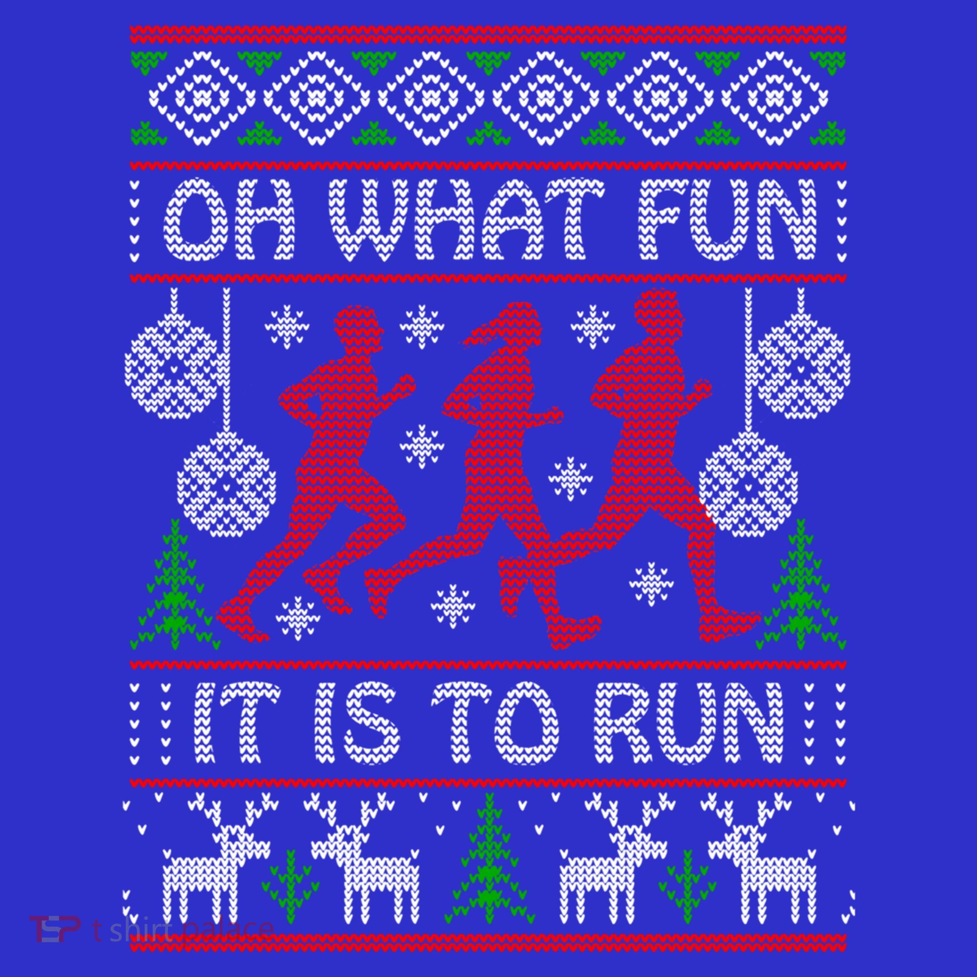 Running Ugly Christmas Oh What Fun It Is To Run Funny Ugly Gift Visor