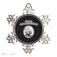 Retro USS Constitution By Turbo Volcano Ornament thumb 0
