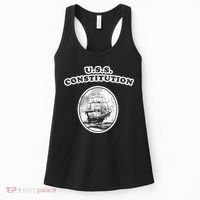 Retro USS Constitution By Turbo Volcano Women's Tank Top thumb 0