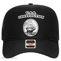 Retro USS Constitution By Turbo Volcano Hat thumb 0