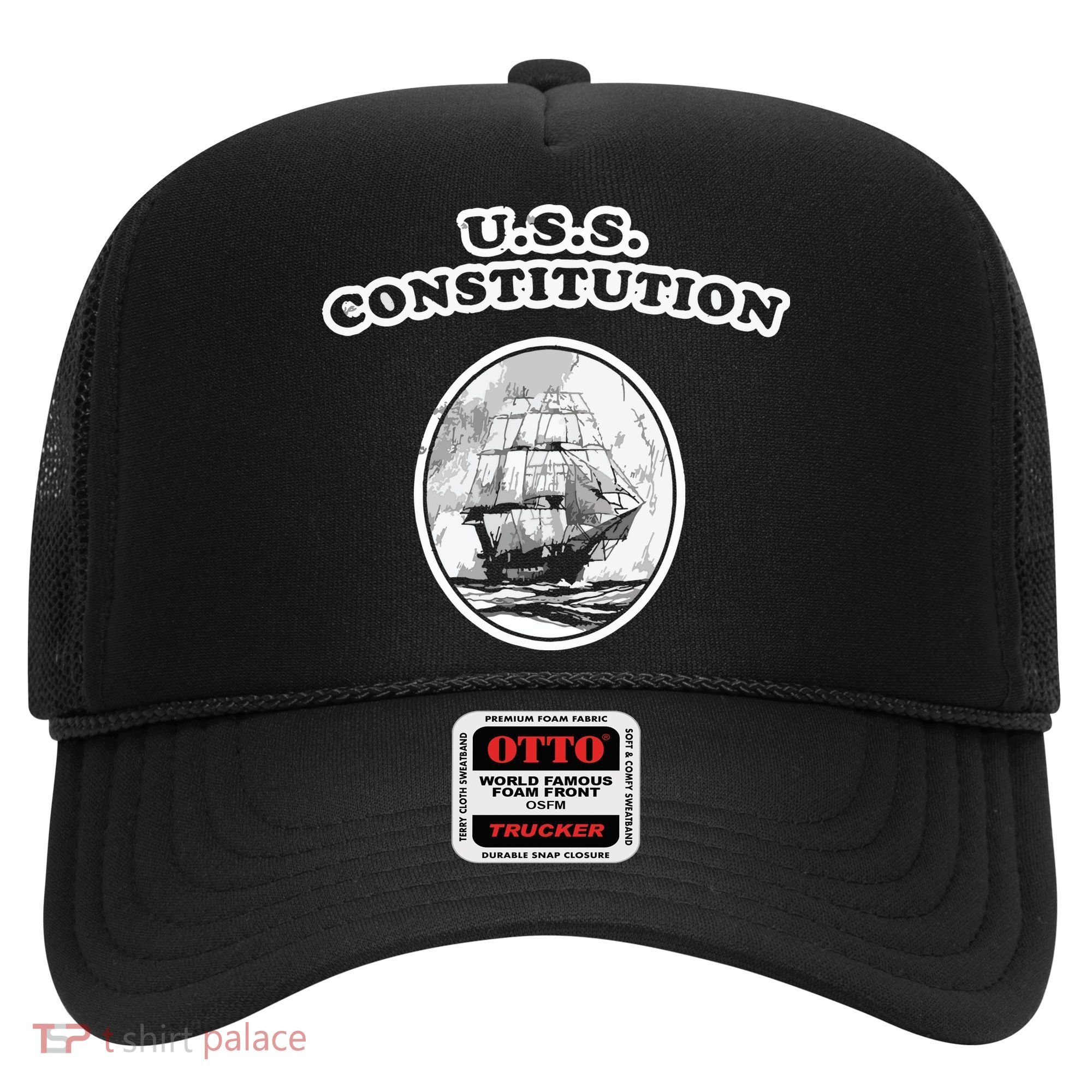 Retro USS Constitution By Turbo Volcano Hat