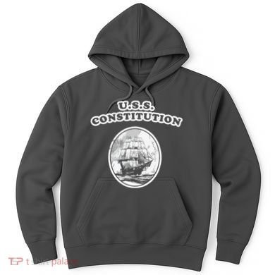 Retro USS Constitution By Turbo Volcano Hoodie