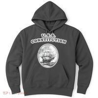 Retro USS Constitution By Turbo Volcano Hoodie thumb 0