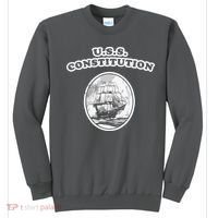 Retro USS Constitution By Turbo Volcano Sweatshirt thumb 0