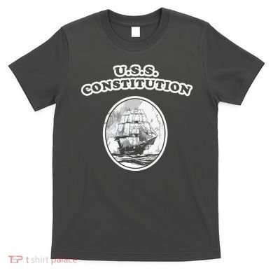 Retro USS Constitution By Turbo Volcano T-Shirt