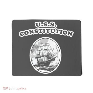 Retro USS Constitution By Turbo Volcano Mousepad