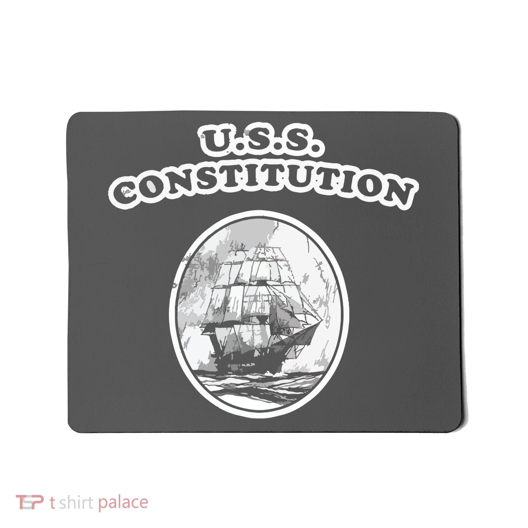 Retro USS Constitution By Turbo Volcano Mousepad