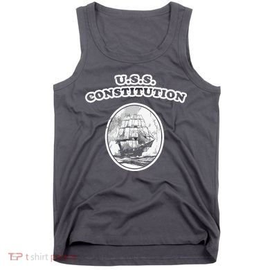 Retro USS Constitution By Turbo Volcano Tank Top