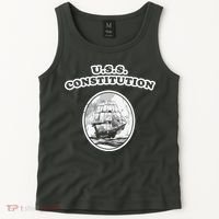 Retro USS Constitution By Turbo Volcano Tank Top thumb 2