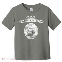 Retro USS Constitution By Turbo Volcano Toddler T-Shirt thumb 0