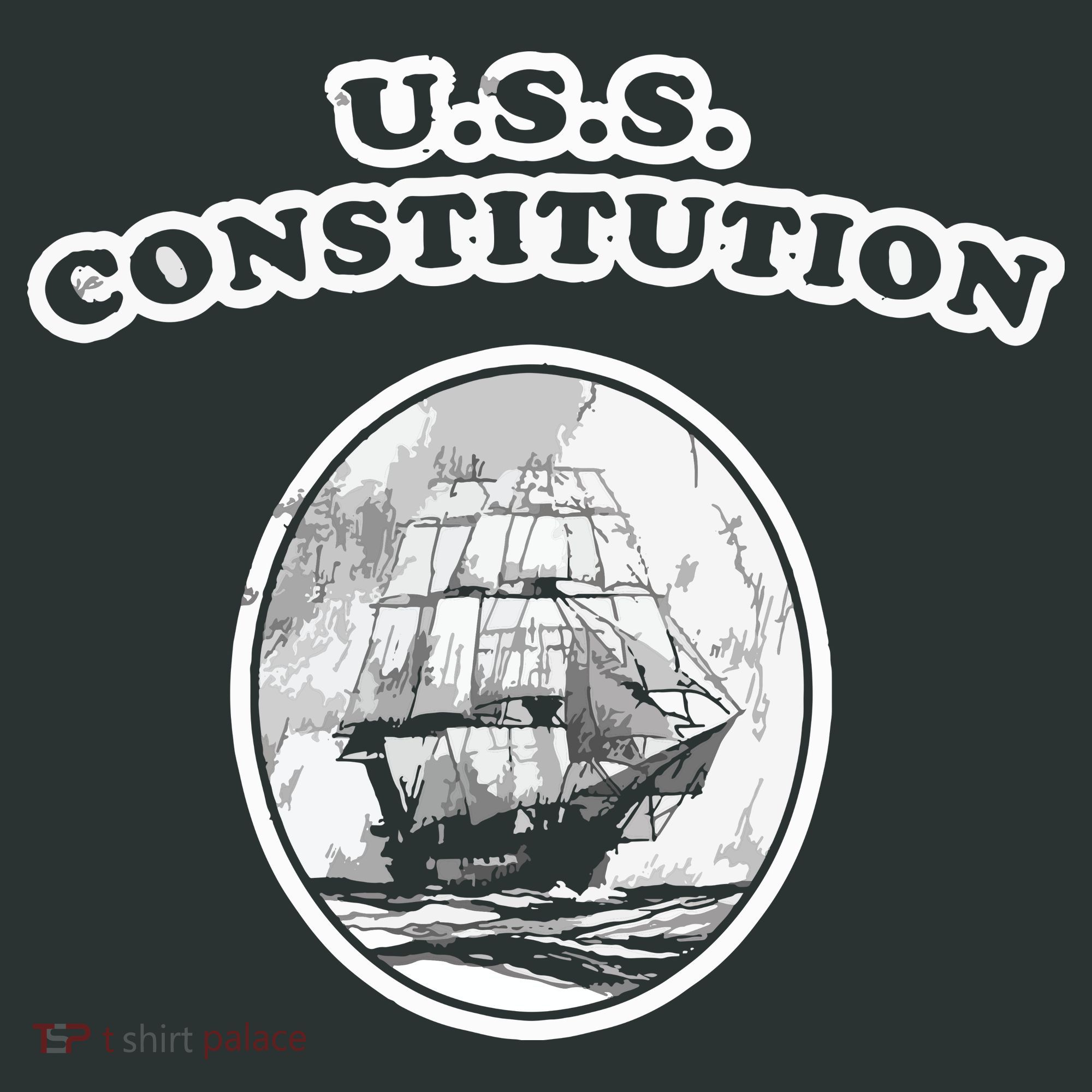 Retro USS Constitution By Turbo Volcano Toddler T-Shirt