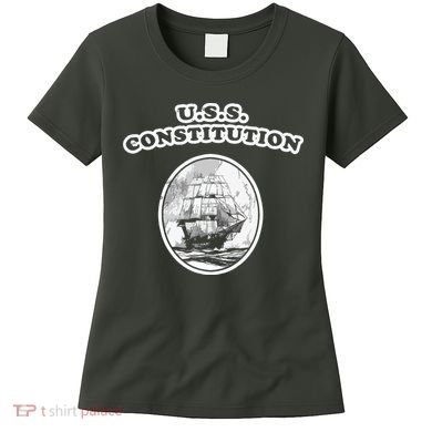 Retro USS Constitution By Turbo Volcano Women's T-Shirt
