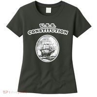 Retro USS Constitution By Turbo Volcano Women's T-Shirt thumb 0