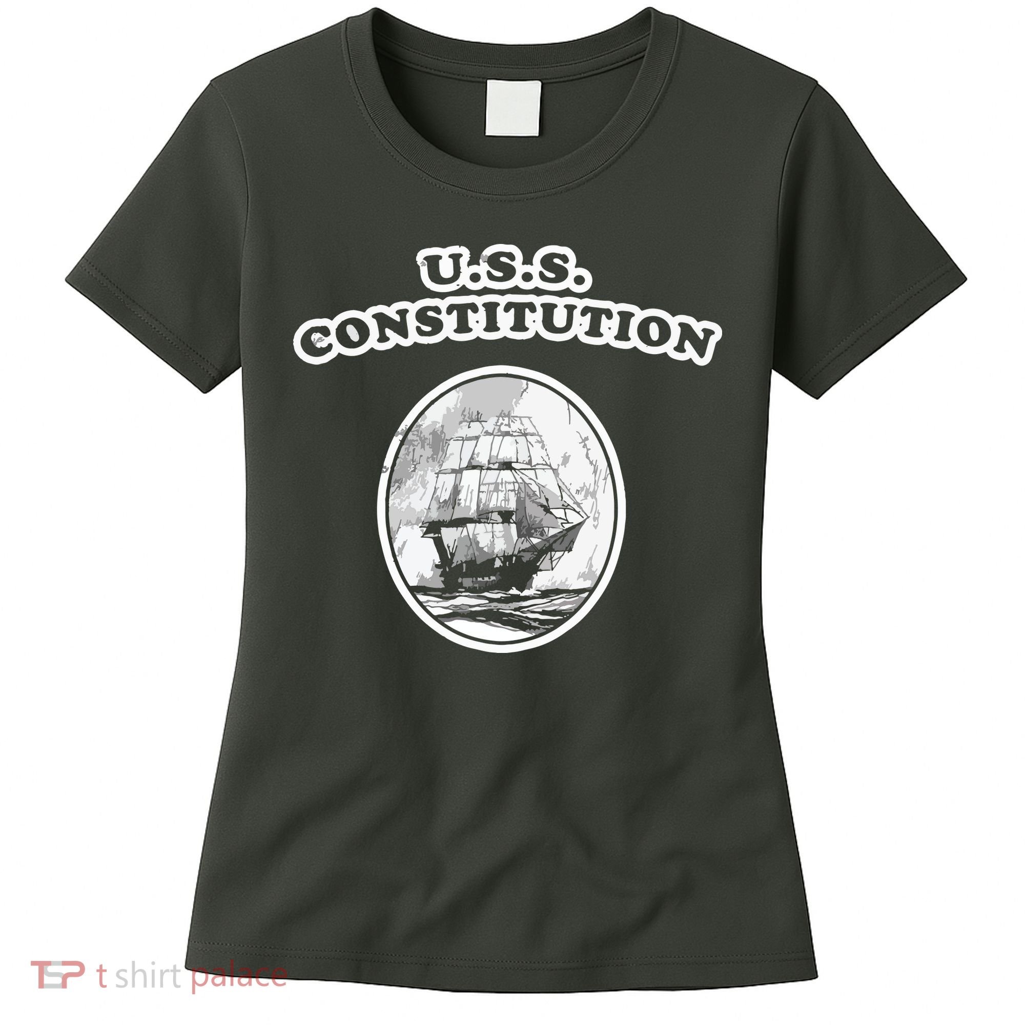 Retro USS Constitution By Turbo Volcano Women's T-Shirt