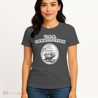 Retro USS Constitution By Turbo Volcano Women's T-Shirt thumb 4
