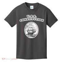 Retro USS Constitution By Turbo Volcano Kids T-Shirt thumb 0