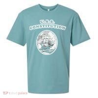 Retro USS Constitution By Turbo Volcano Sueded Cloud Jersey T-Shirt thumb 0