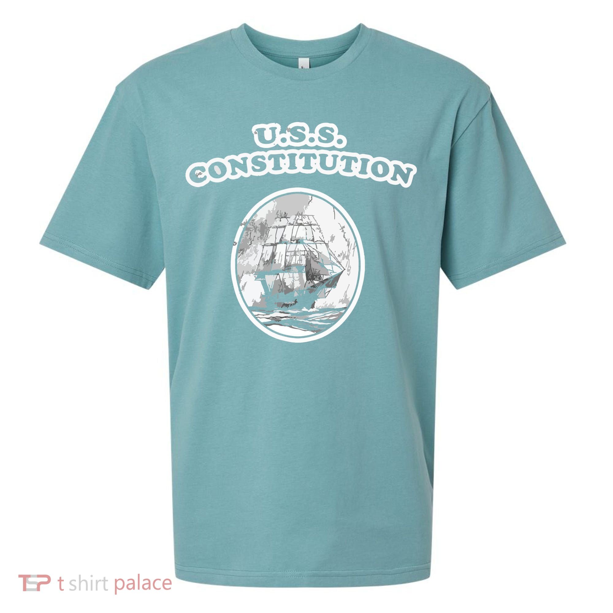 Retro USS Constitution By Turbo Volcano Sueded Cloud Jersey T-Shirt