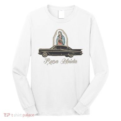 Raza Unida Chicano Low Rider Mexican Hombre Long Sleeve Shirt