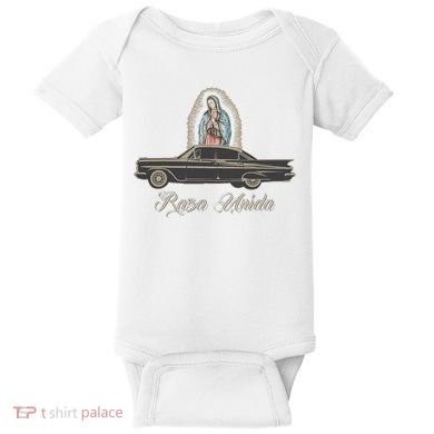 Raza Unida Chicano Low Rider Mexican Hombre Baby Bodysuit