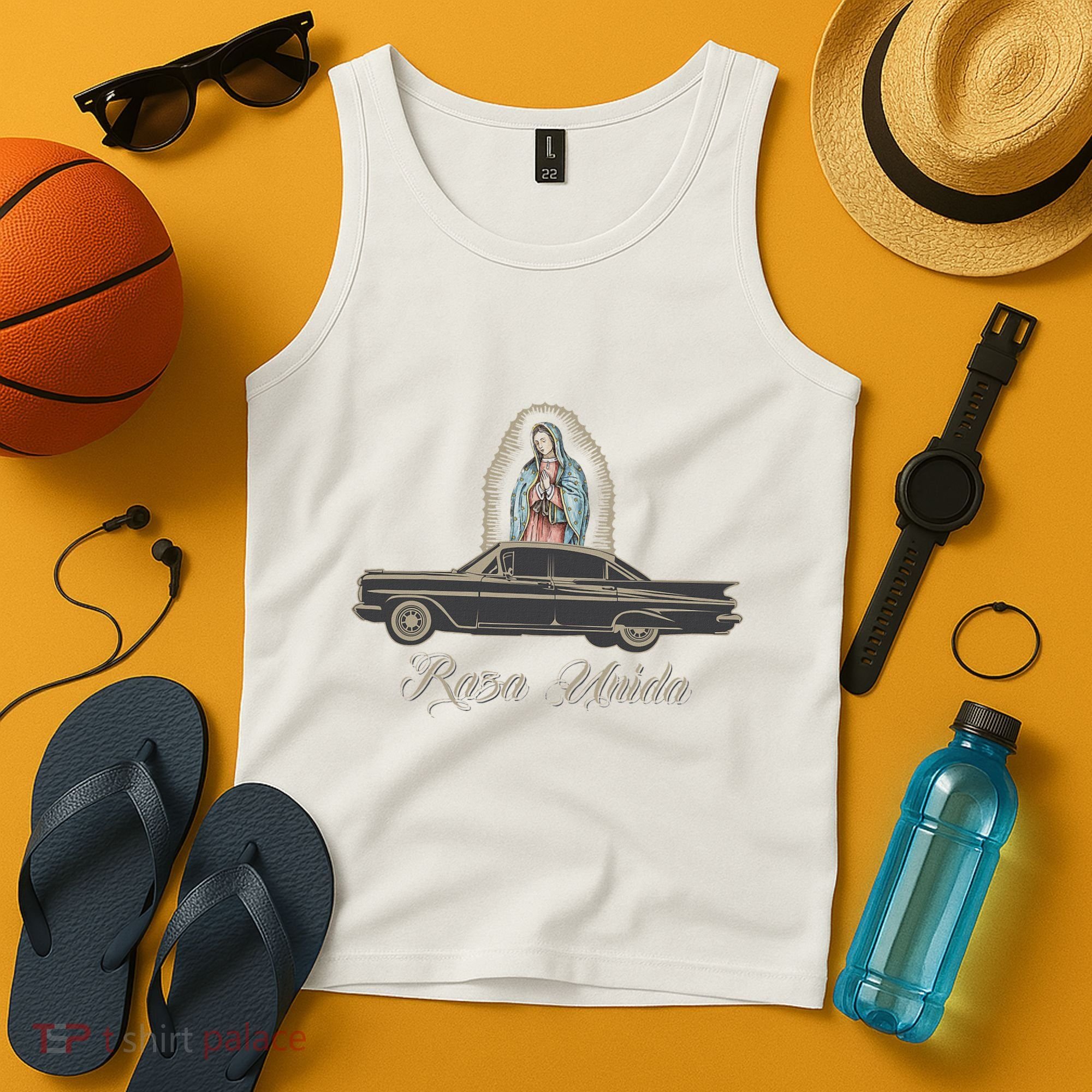 Raza Unida Chicano Low Rider Mexican Hombre Tank Top