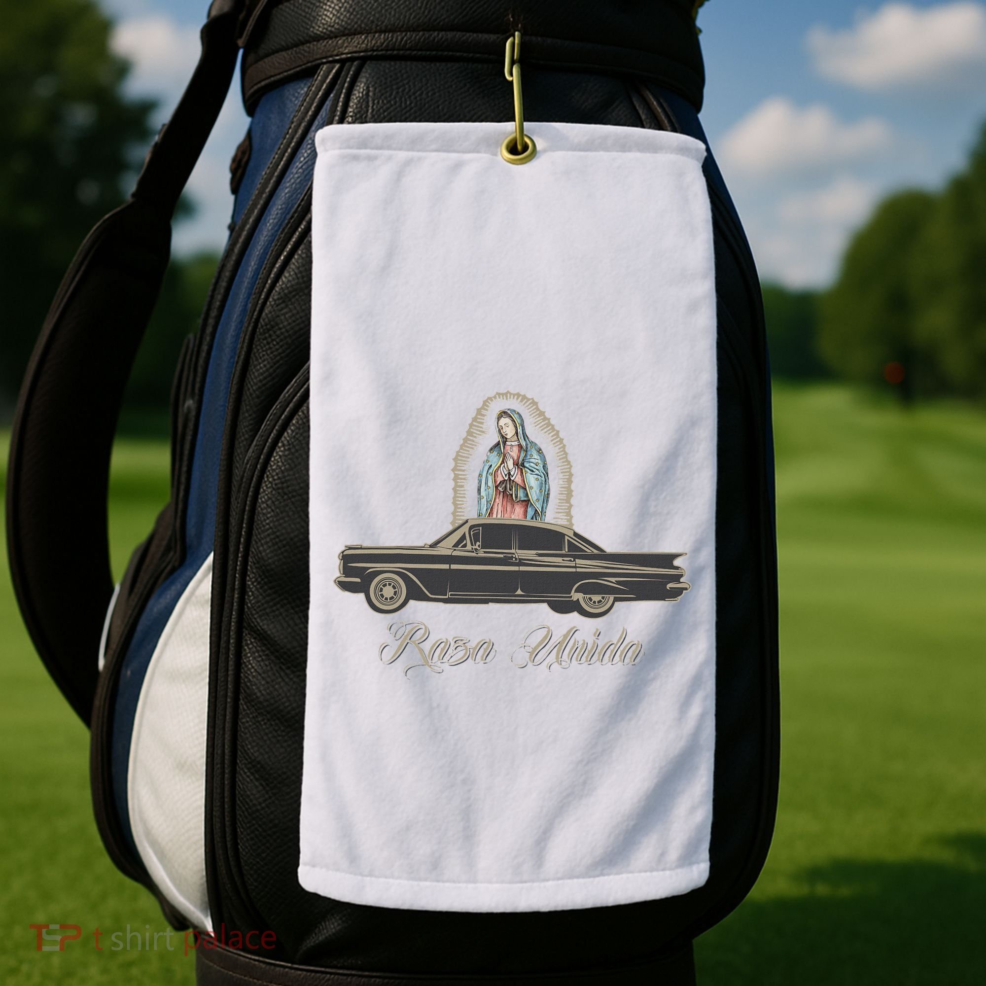 Raza Unida Chicano Low Rider Mexican Hombre Golf Towel