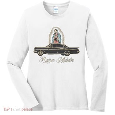 Raza Unida Chicano Low Rider Mexican Hombre Women's Long Sleeve Shirt