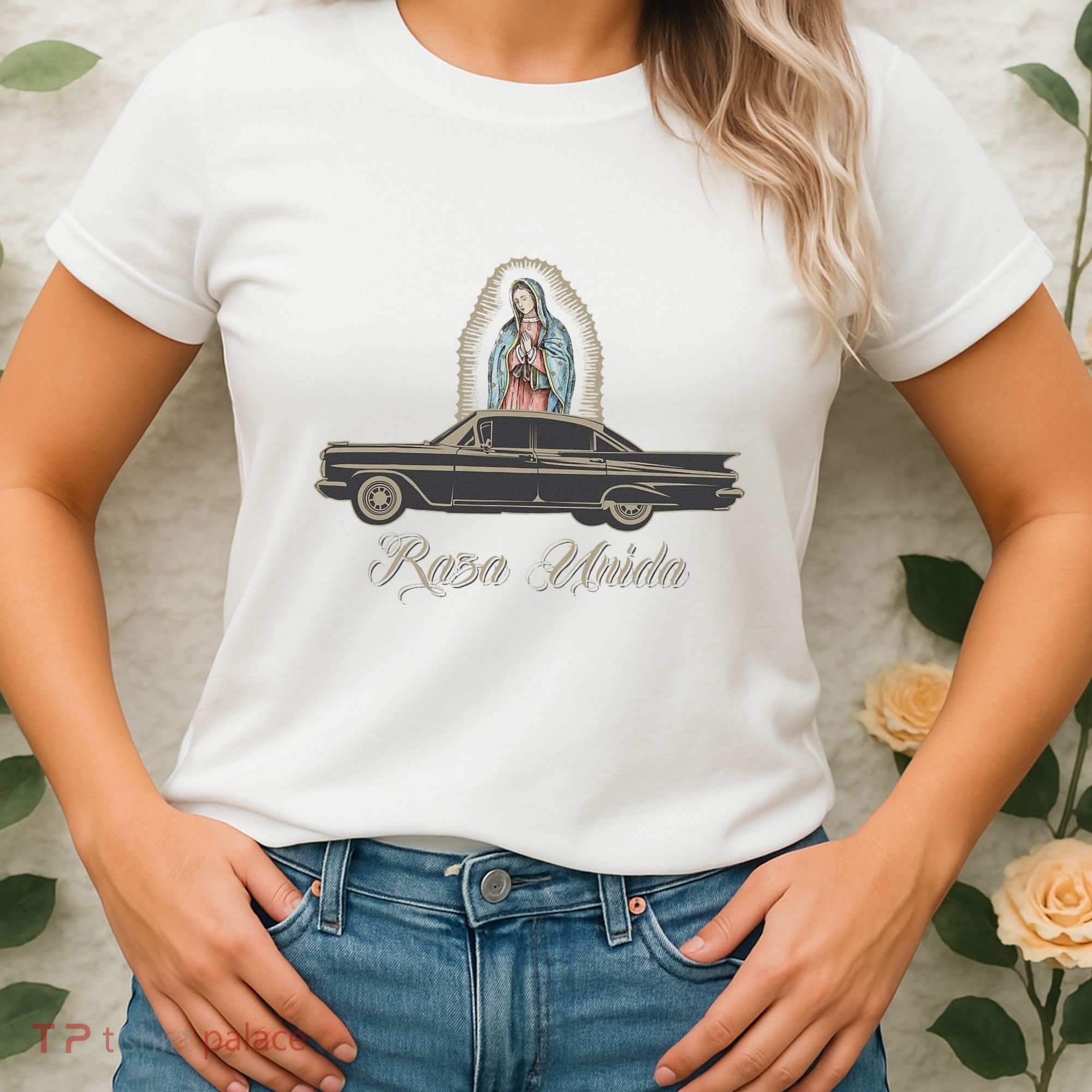 Raza Unida Chicano Low Rider Mexican Hombre Women's T-Shirt