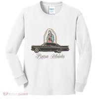 Raza Unida Chicano Low Rider Mexican Hombre Kids Long Sleeve Shirt thumb 0
