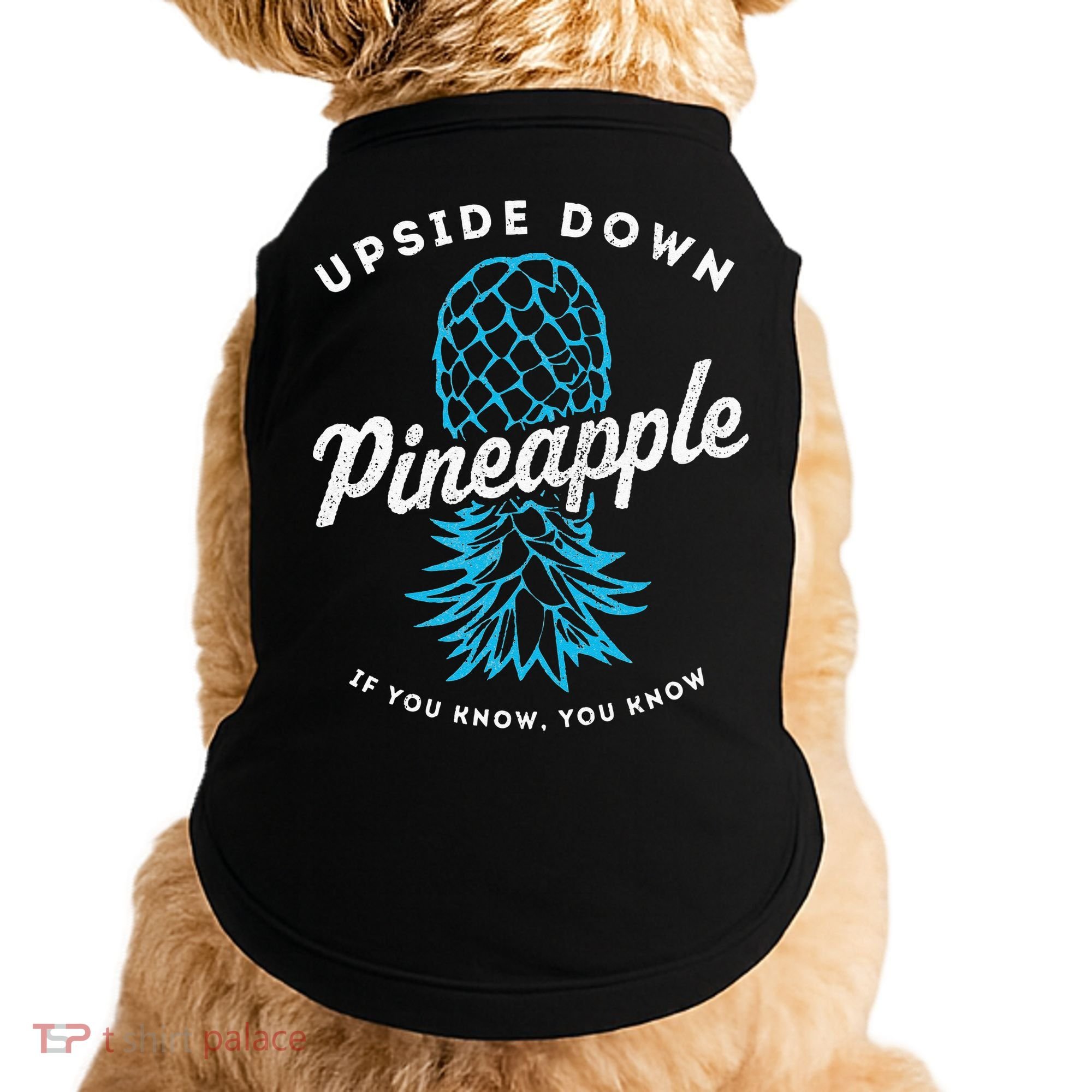 Retro Upside Down Pineapple Swinger Doggie Tank