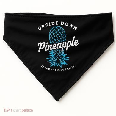 Retro Upside Down Pineapple Swinger USA-Made Doggie Bandana