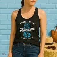Retro Upside Down Pineapple Swinger Women's Tank Top thumb 2