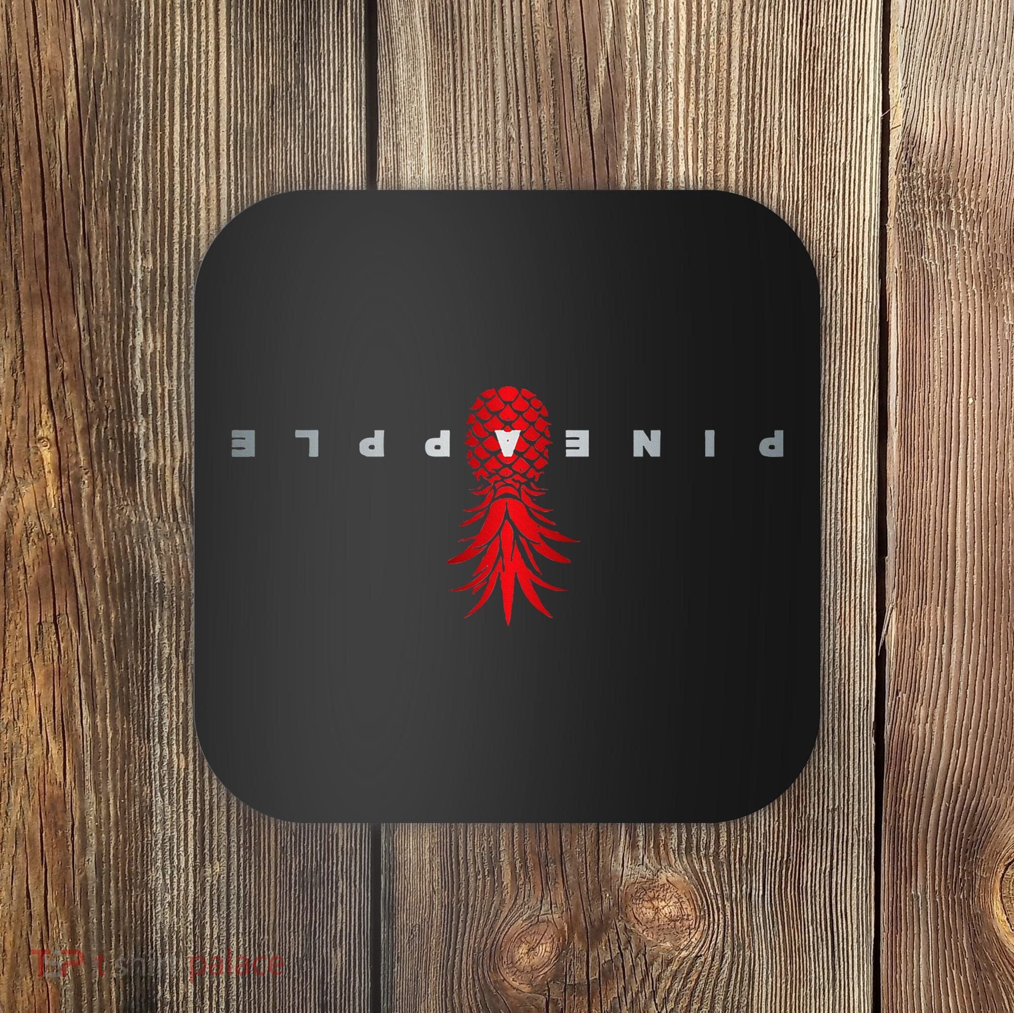 Retro Upside Down Pineapple Swinger Coaster