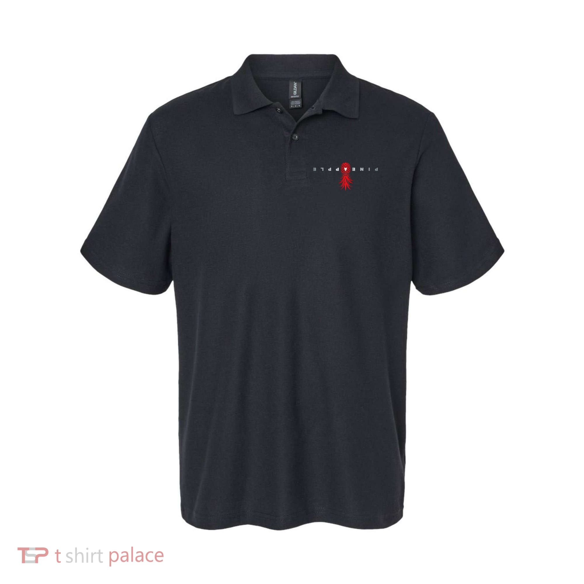 Retro Upside Down Pineapple Swinger Polo