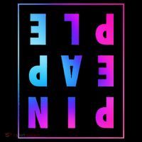 Retro Upside Down Pineapple Swinger Pastel Text Grid Visor thumb 3