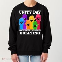 Retro Unity Day Together Against Bullying Raised Hands Women's Sweatshirt thumb 0
