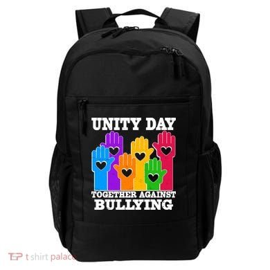 Retro Unity Day Together Against Bullying Raised Hands Backpack