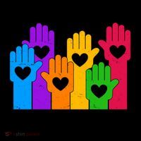 Retro Unity Day Together Against Bullying Raised Hands Coffee Mug thumb 5