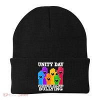 Retro Unity Day Together Against Bullying Raised Hands Beanie thumb 0