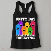 Retro Unity Day Together Against Bullying Raised Hands Women's Tank Top thumb 3