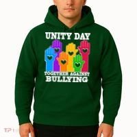 Retro Unity Day Together Against Bullying Raised Hands Hoodie thumb 2