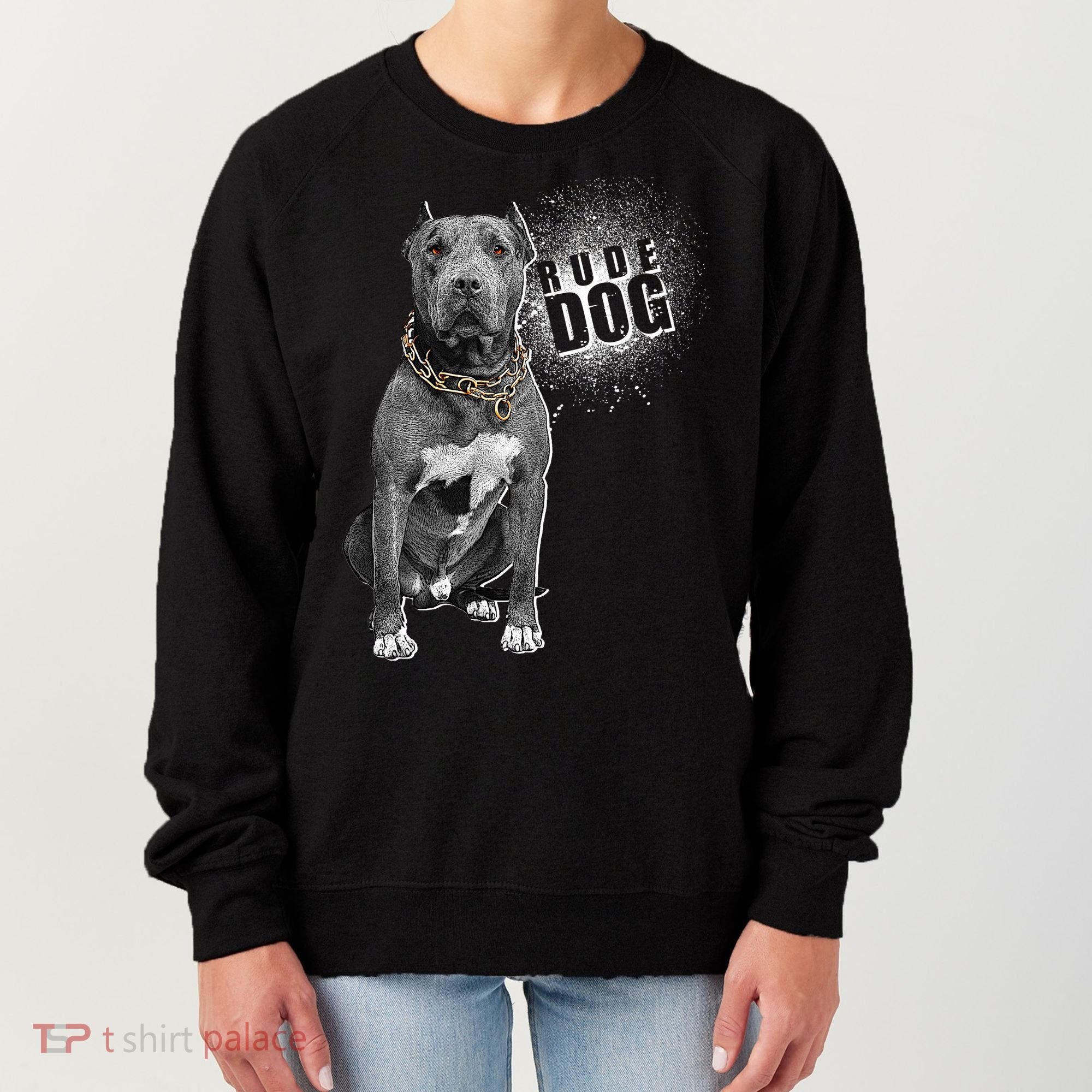 Rude Dog Pitbull Lover Women's Sweatshirt