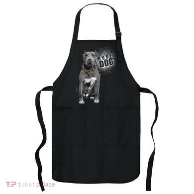 Rude Dog Pitbull Lover Apron