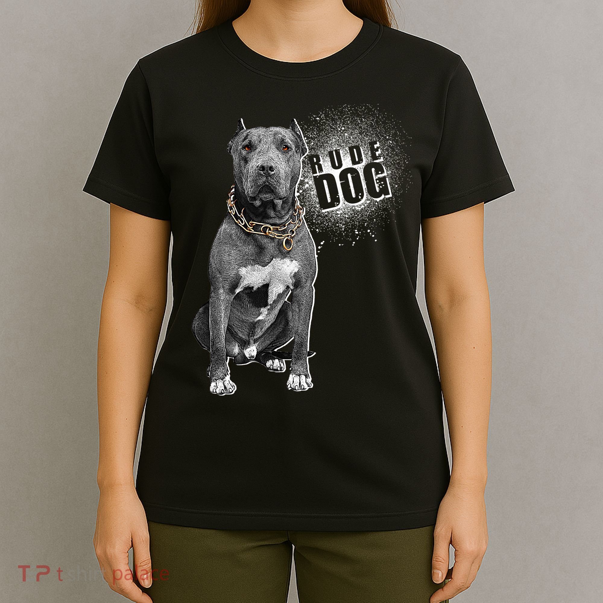 Rude Dog Pitbull Lover T-Shirt