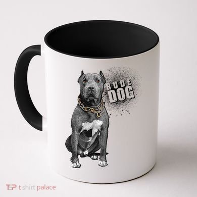 Rude Dog Pitbull Lover Coffee Mug