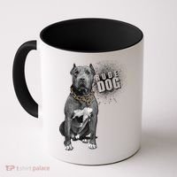 Rude Dog Pitbull Lover Coffee Mug thumb 0