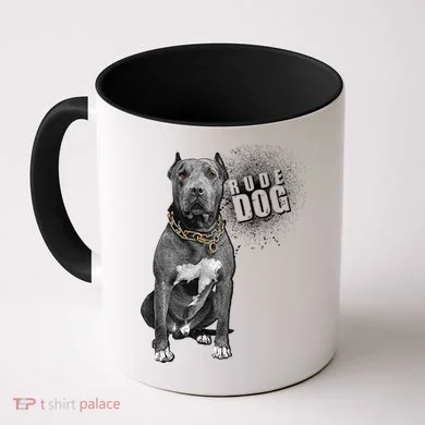Rude Dog Pitbull Lover Coffee Mug